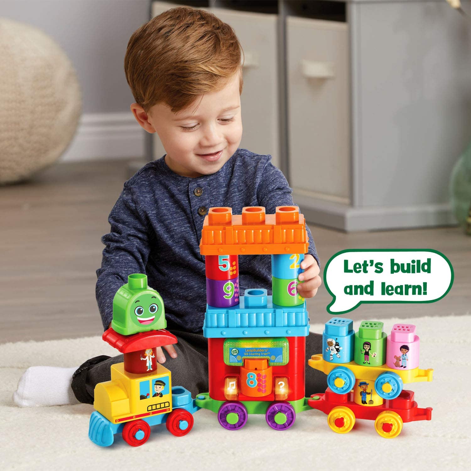 Buy Leapfrog Leap Builders 123 Train Multicolor | Yallatoys.com