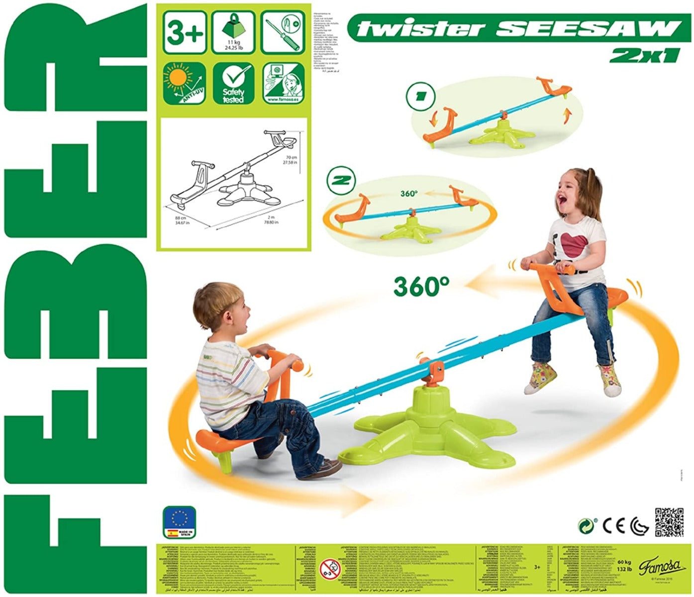 Buy Feber Twister Seesaw 2X1 C20 | Yallatoys.com