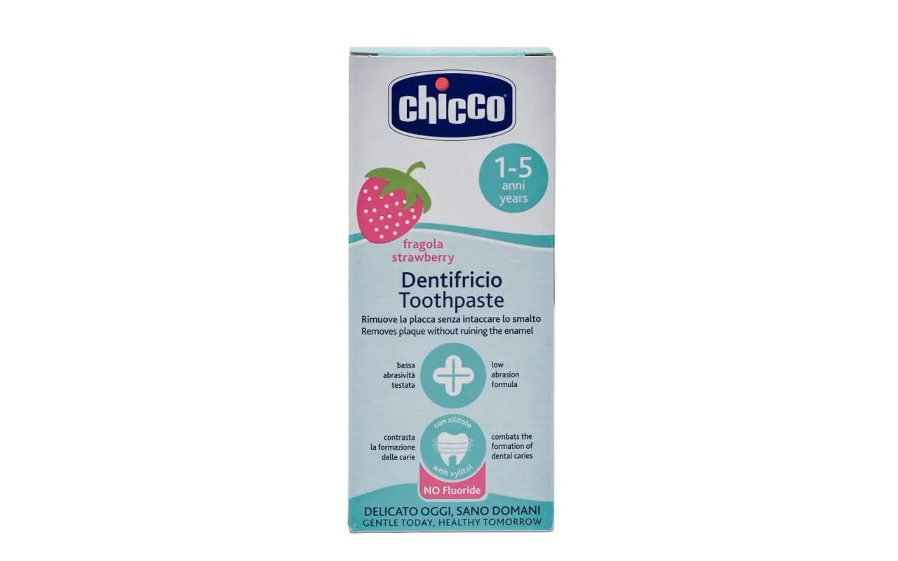 Chicco Toothpaste Strawberry 12M+ No Fluoride Chicco Yallatoys