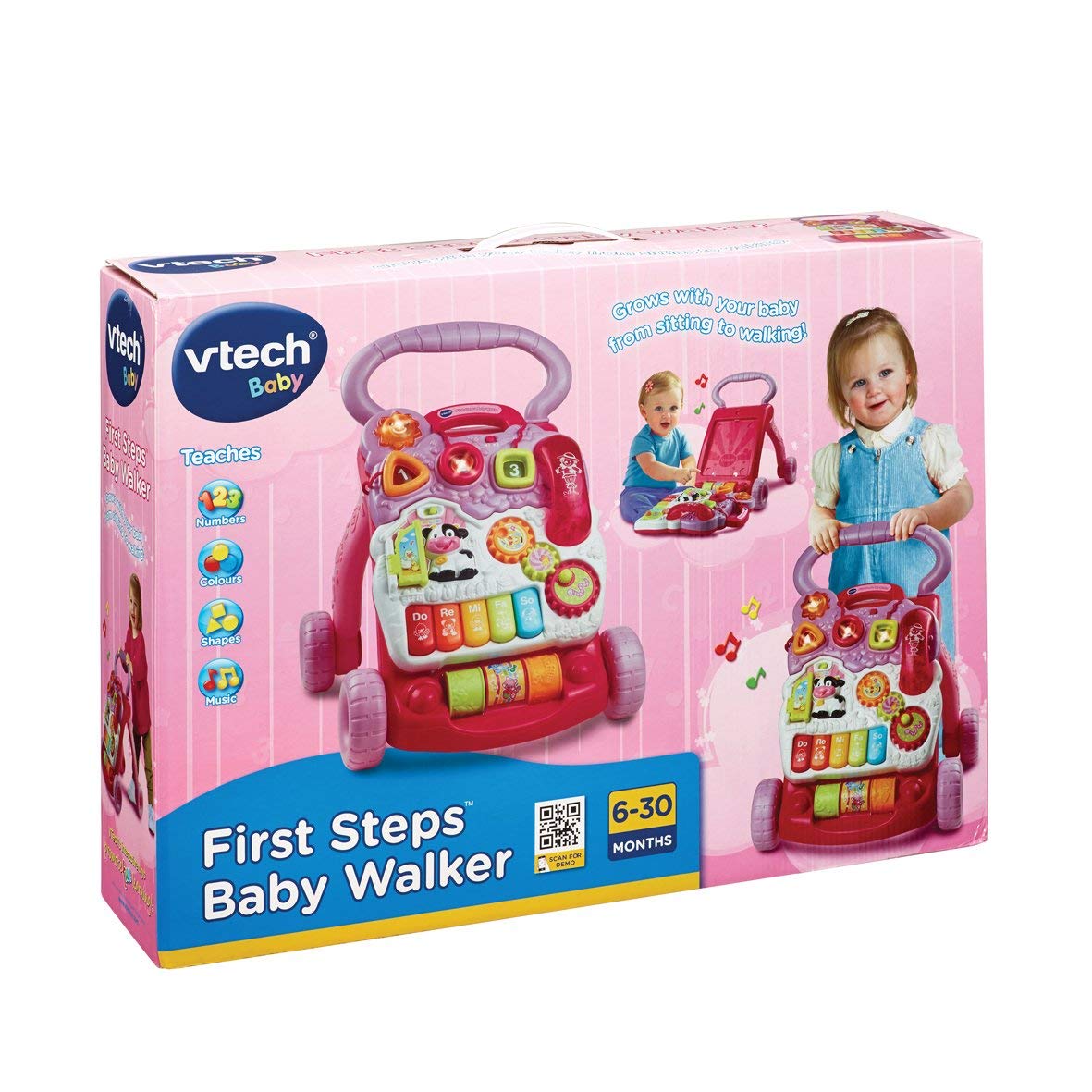 Buy Vtech First Steps Baby Walker Pink | Yallatoys.com