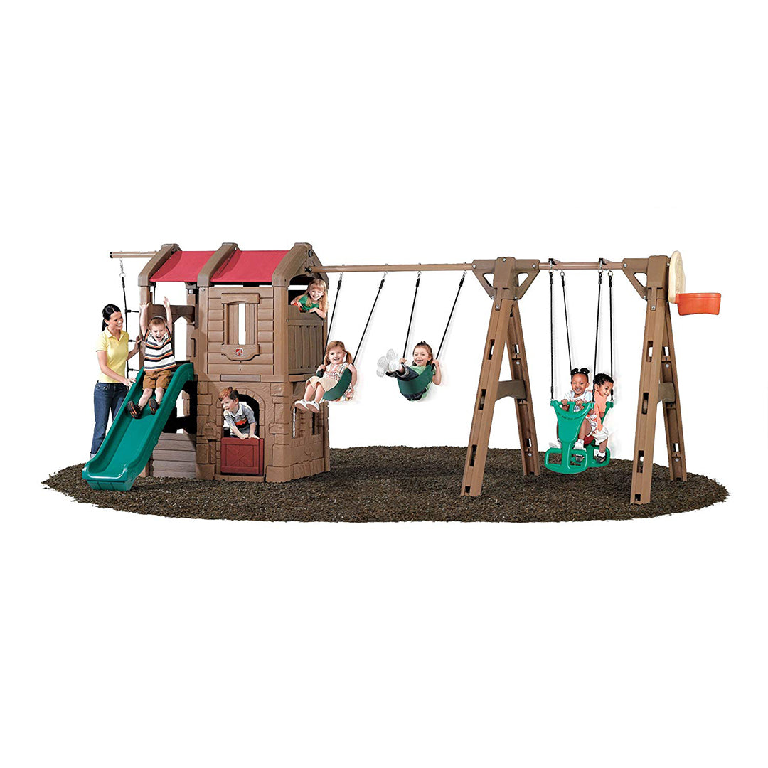 Buy Step2 Naturally Playful Adventure Lodge Play Center With Glider | Yallatoys.com