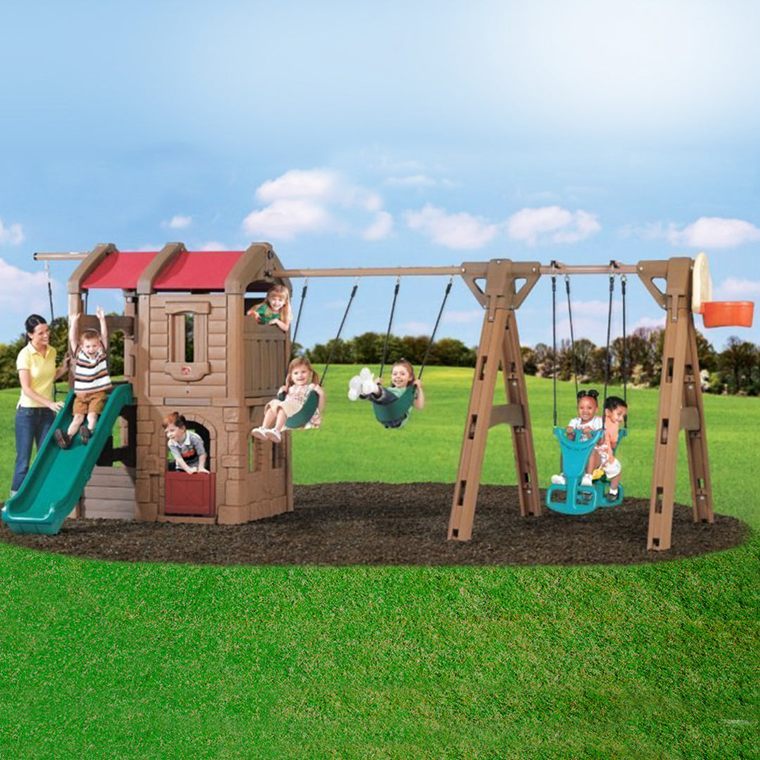 Buy Step2 Naturally Playful Adventure Lodge Play Center With Glider | Yallatoys.com