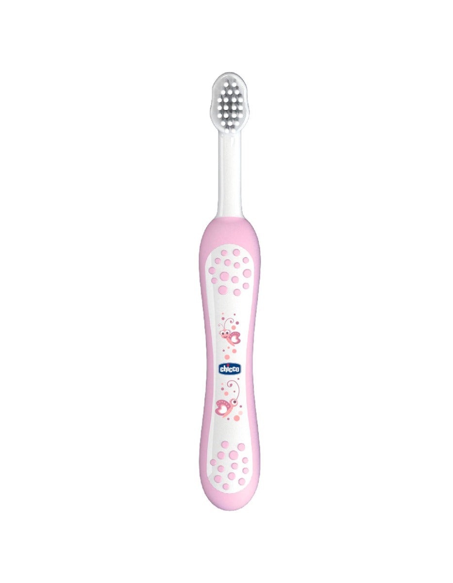 Chicco Toothbrush 6-36 Months - Pink Chicco Yallatoys