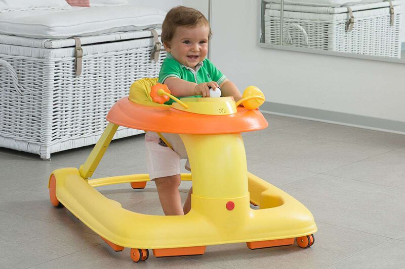 Chicco 123 Baby Walker Orange Chicco Yallatoys