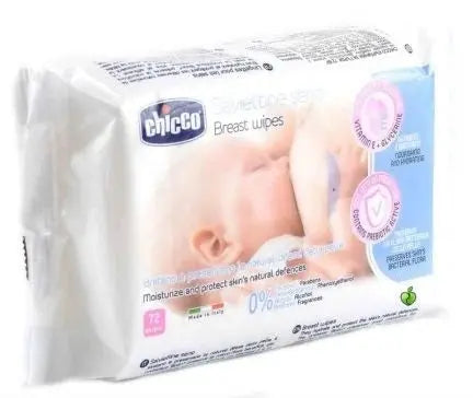 Chicco Cleansing Breast Wipes 72 Pcs Chicco Yallatoys