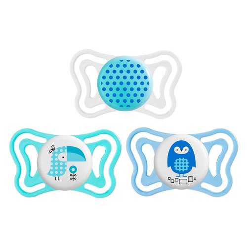 Chicco Silicone Soother Physio Light Boy 2-6M - 2PCS Chicco Yallatoys