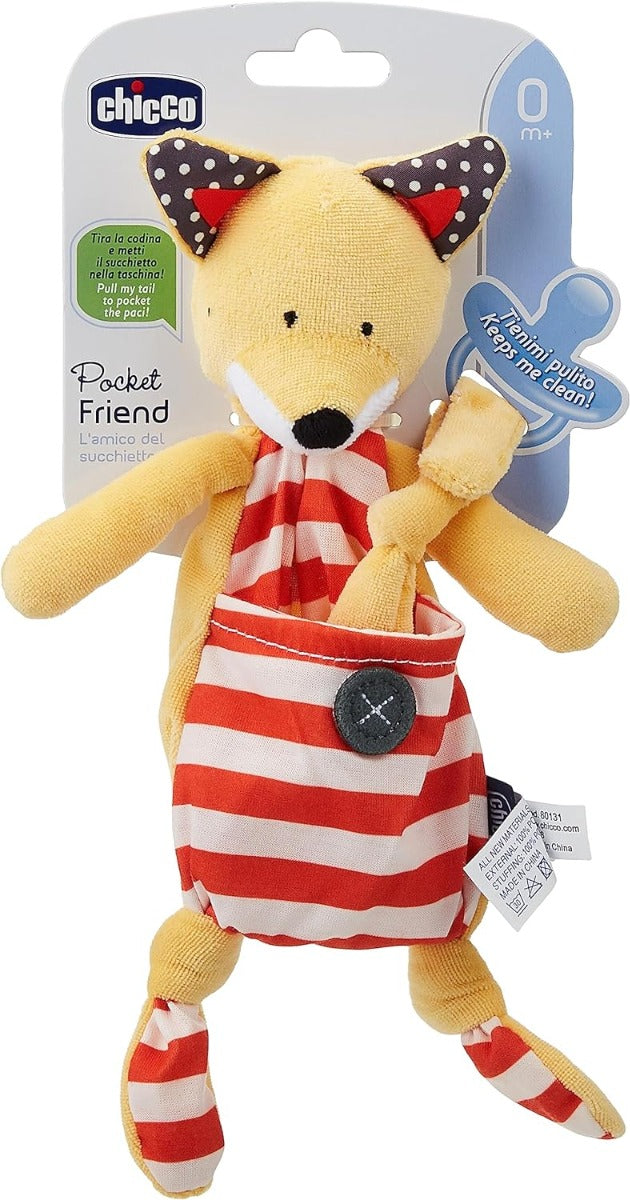 Chicco Pocket Friend Soother Holder - Fox Chicco Yallatoys