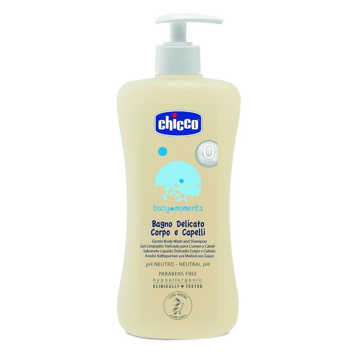 Chicco Gentle Body Wash & Shampoo Baby Moments - 500Ml Chicco Yallatoys