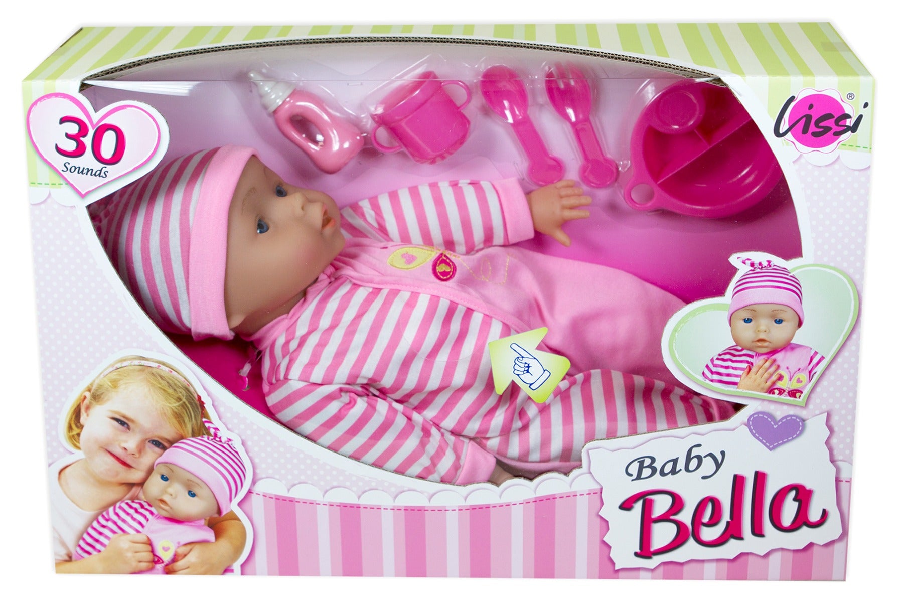 Buy Lissi Dolls 46cm Talking Baby With Feeding Accessoires | Yallatoys.com