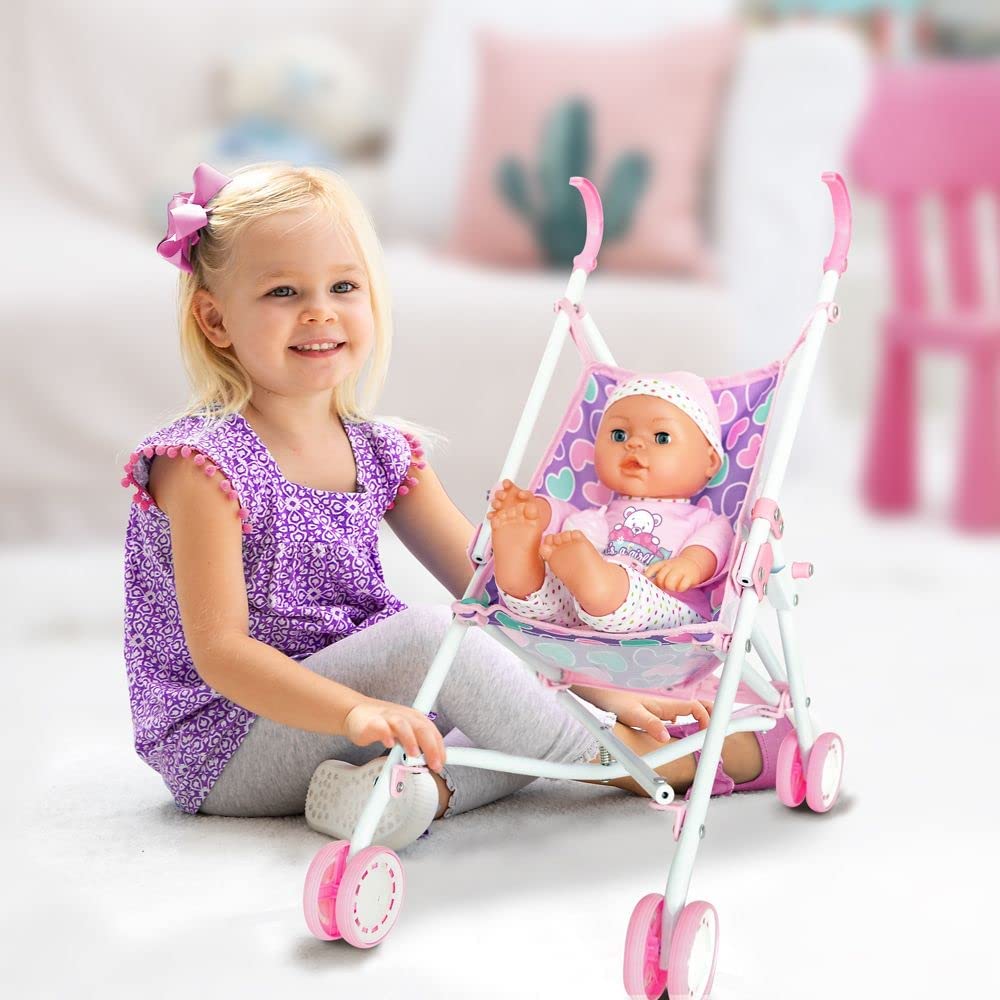 Buy Baby Amoura Stroller Set With 16inch Doll | Yallatoys.com