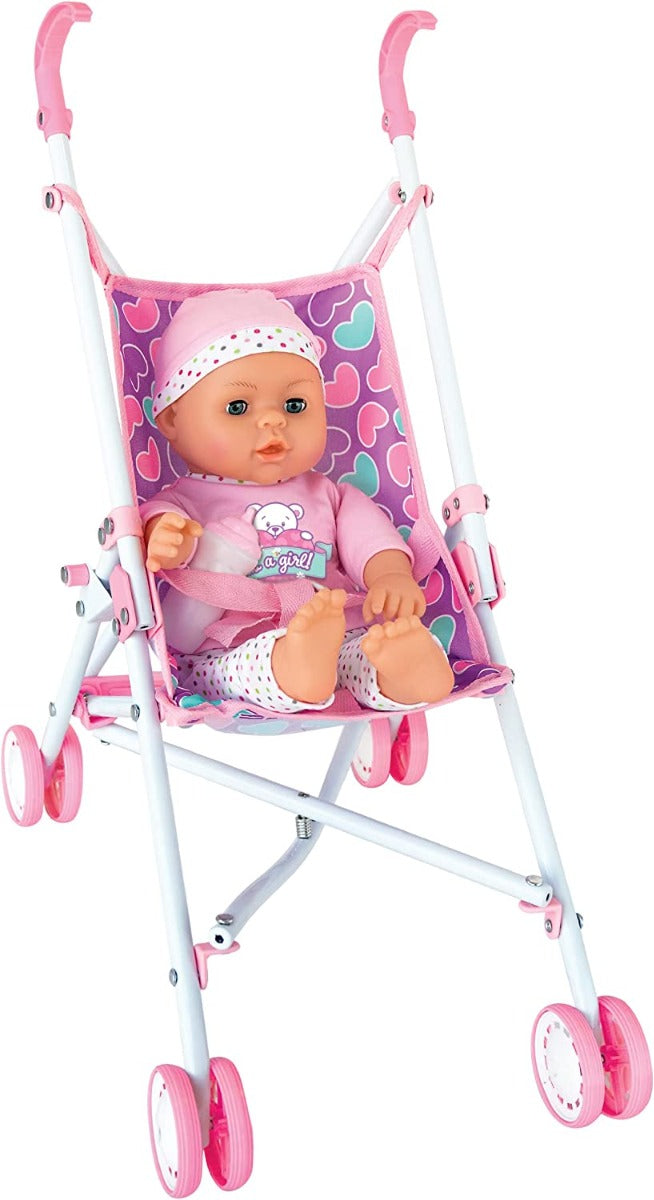 Buy Baby Amoura Stroller Set With 16inch Doll | Yallatoys.com