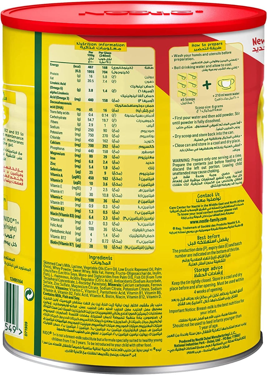 Nido 1+ Milk Powder 800Gm Nido Yallatoys