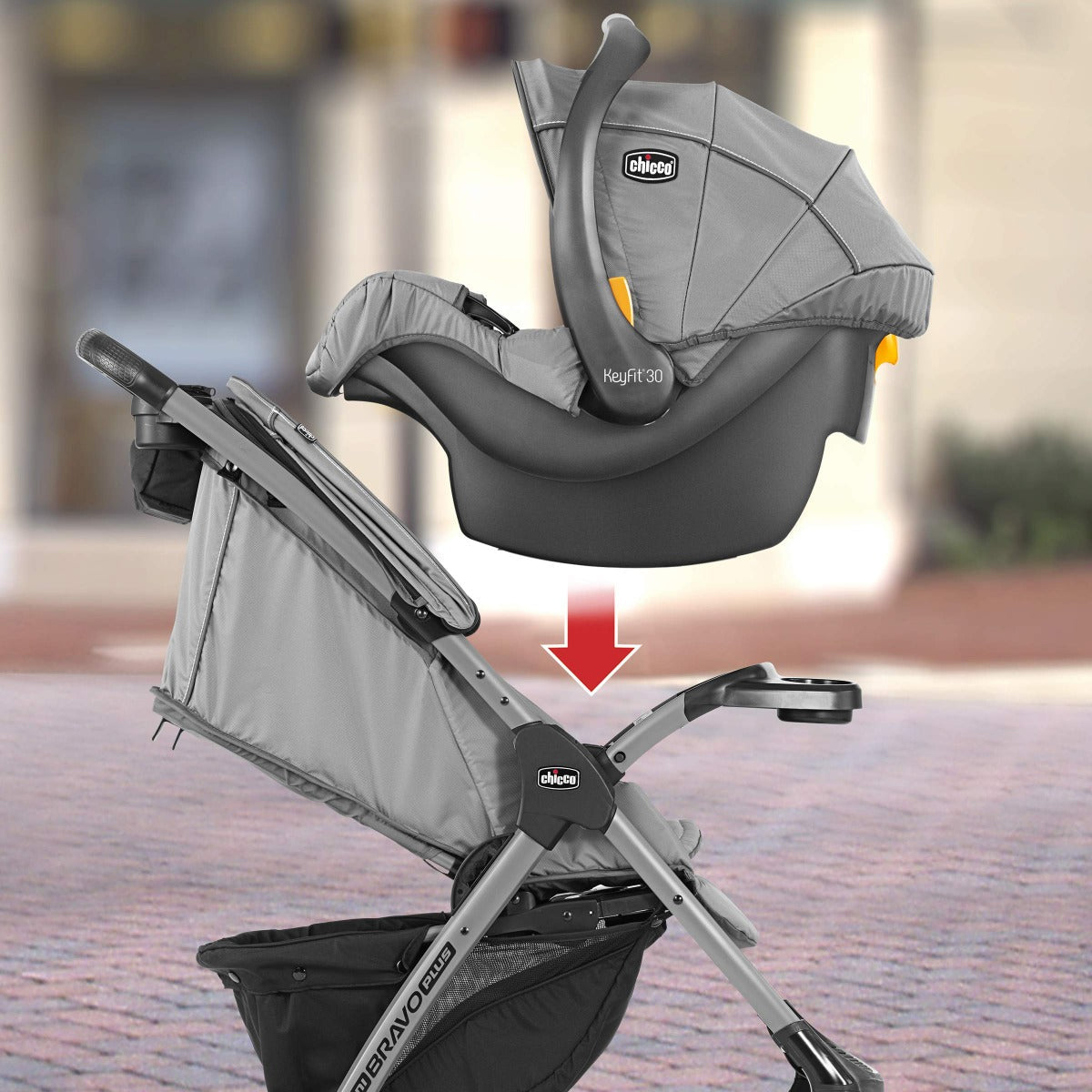 Chicco Mini Bravo Plus Travel System - Slate Chicco Yallatoys