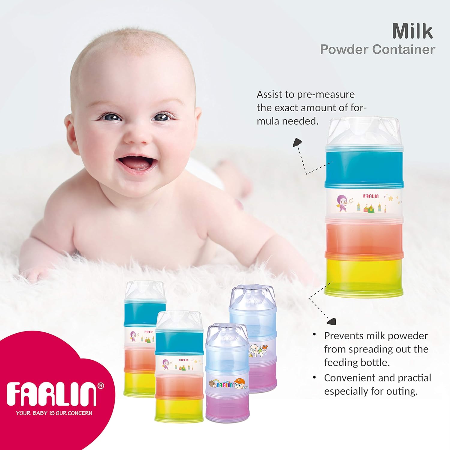 Farlin  Milk Powder Container Farlin Yallatoys