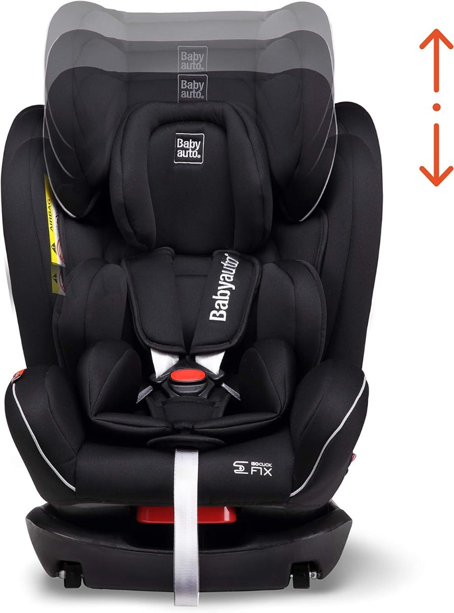 Babyauto Noefix 0123 
(0 12Y  
Car Seat
(Black With Black Base Babyauto Yallatoys