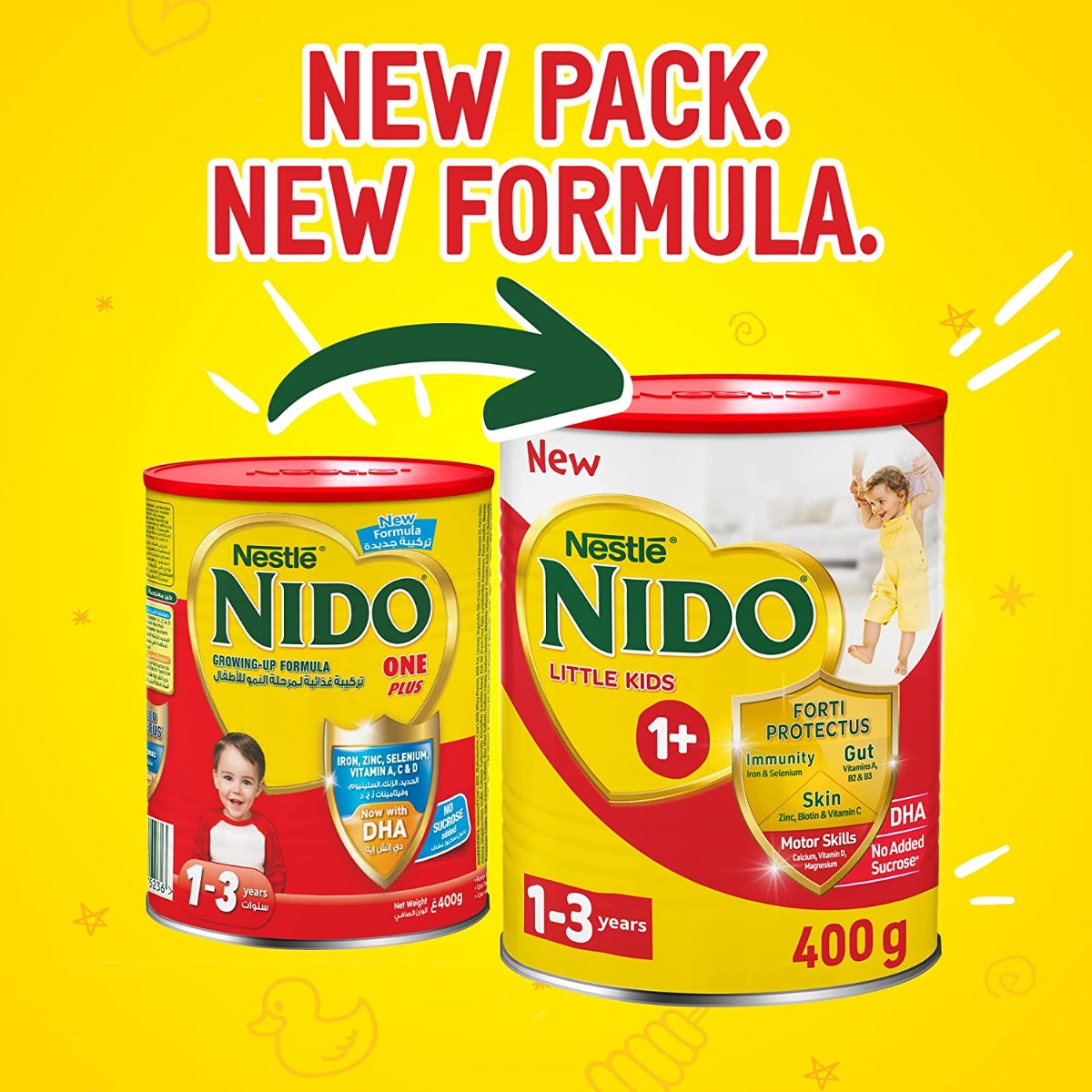 Nido 1+ Milk Powder 800Gm Nido Yallatoys