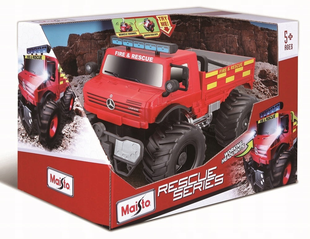 Buy Maisto Mercedes Benz Truck Unimog U5000 with light and sound | Yallatoys.com
