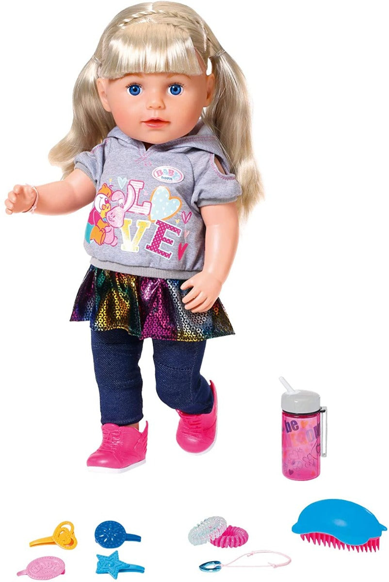 Buy Baby Born Soft Touch Sister Blond 43Cm Doll | Yallatoys.com