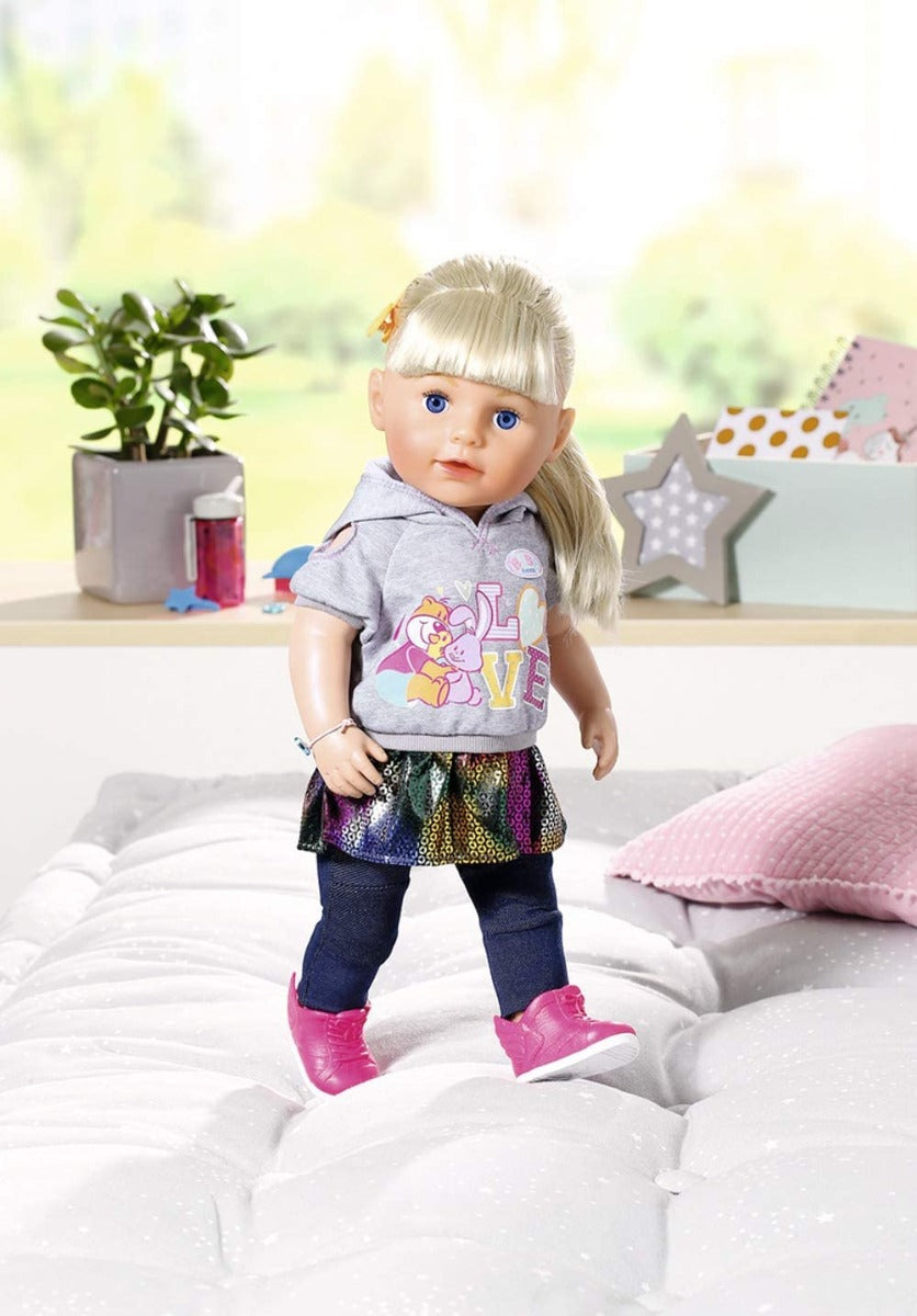 Buy Baby Born Soft Touch Sister Blond 43Cm Doll | Yallatoys.com