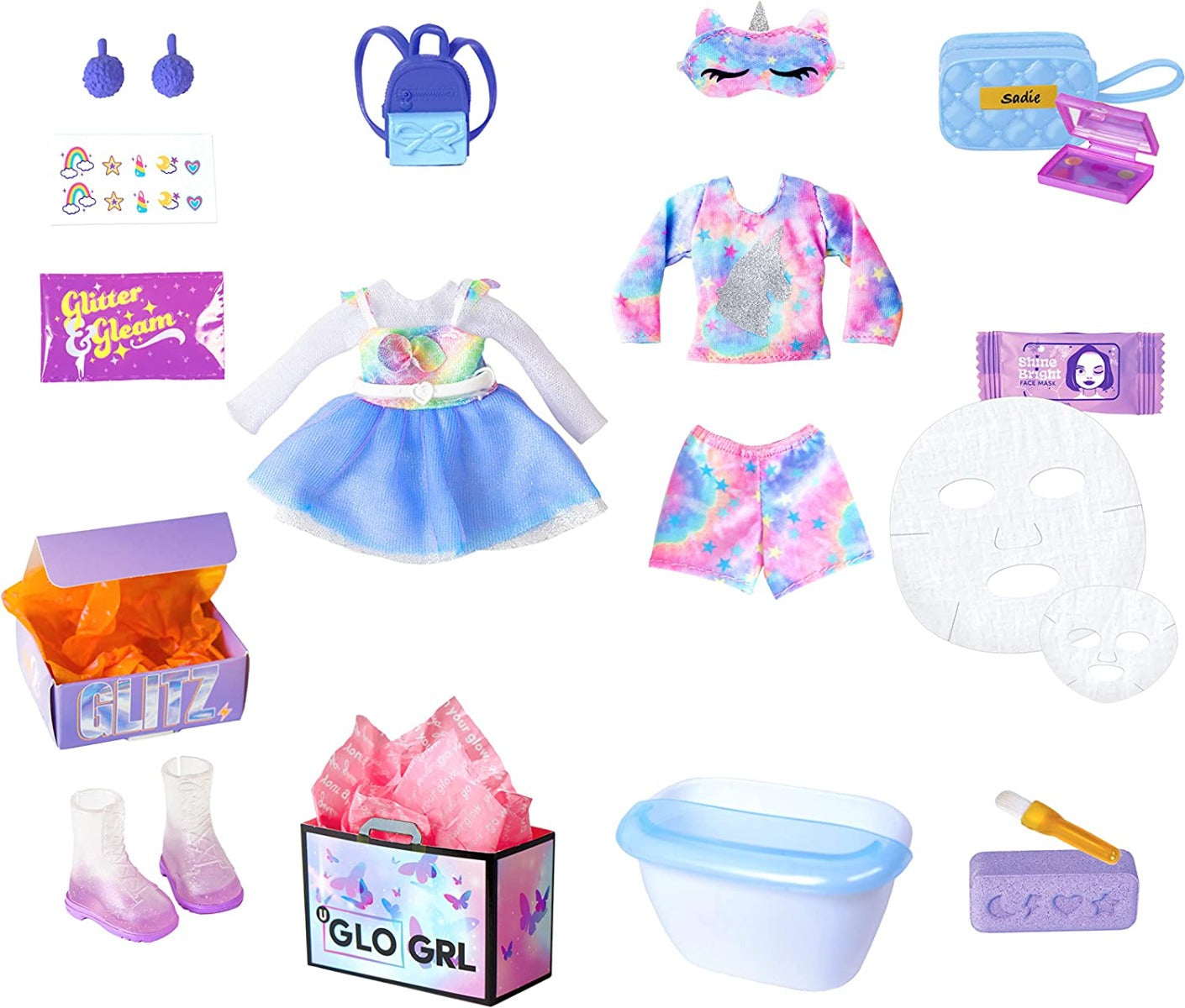 Buy Glo Up Girls Sadie Girl Fashion Doll with 25 Fabulous Surprises | Yallatoys.com