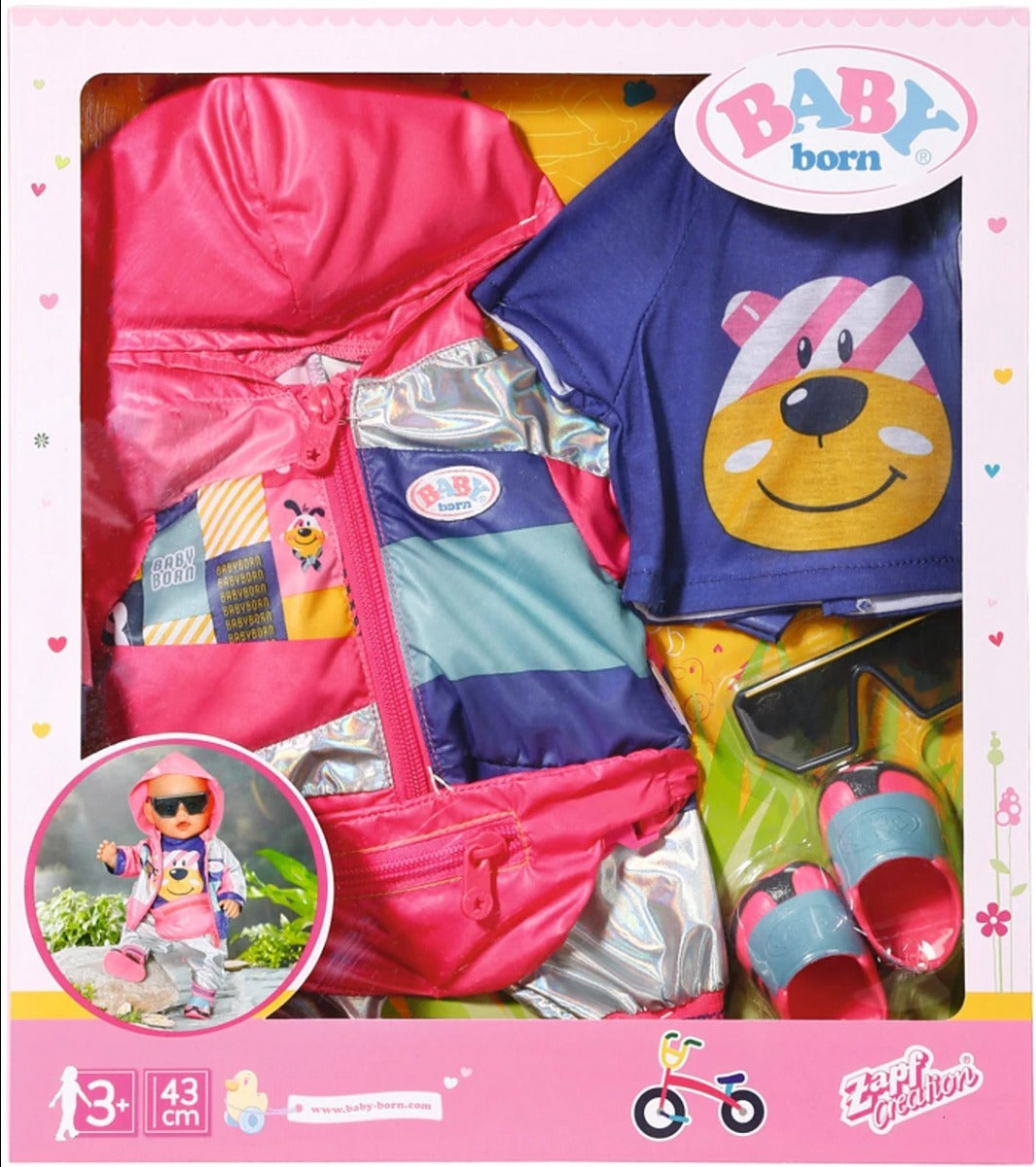 Buy Baby Born Deluxe Bicycle Set for 43cm Dolls | Yallatoys.com