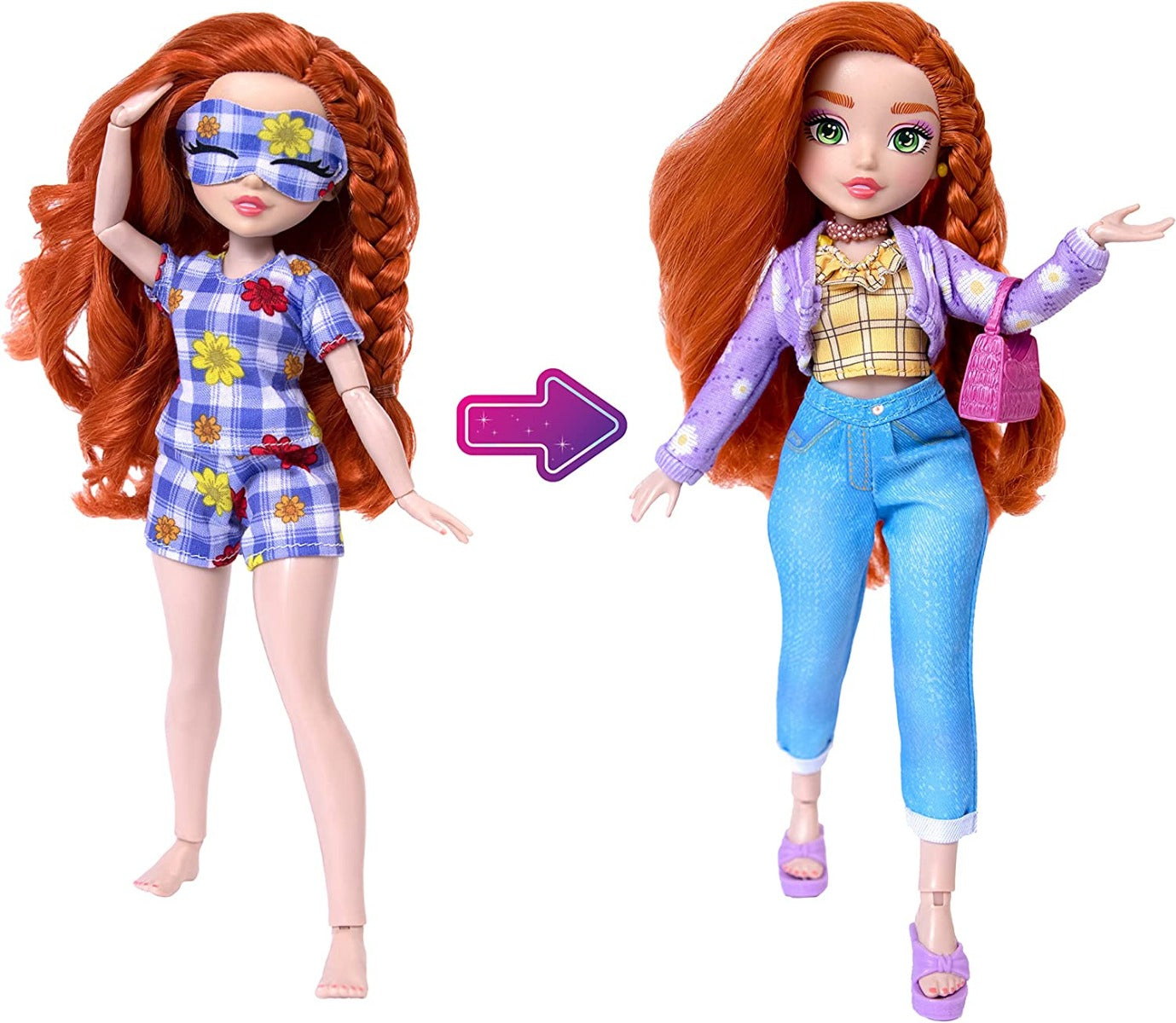 Buy Glo Up Rose Redhead Girl Alternative Girl Fashion Doll with 25 Fabulous Surprises | Yallatoys.com