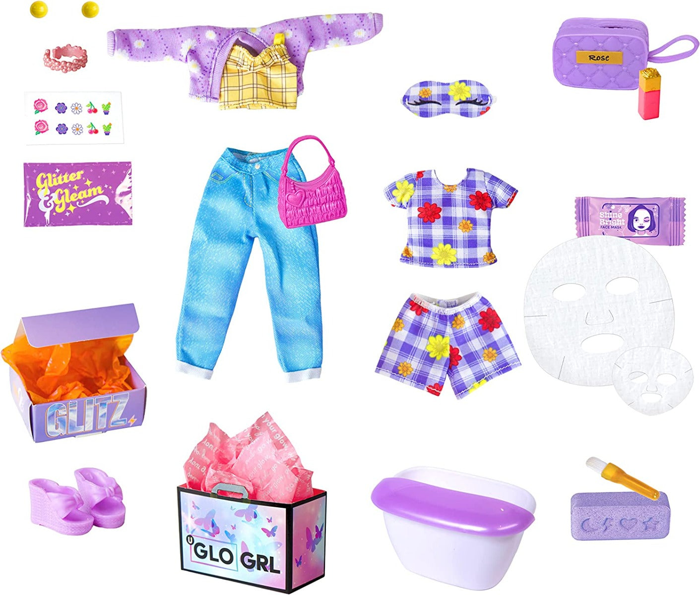 Buy Glo Up Rose Redhead Girl Alternative Girl Fashion Doll with 25 Fabulous Surprises | Yallatoys.com