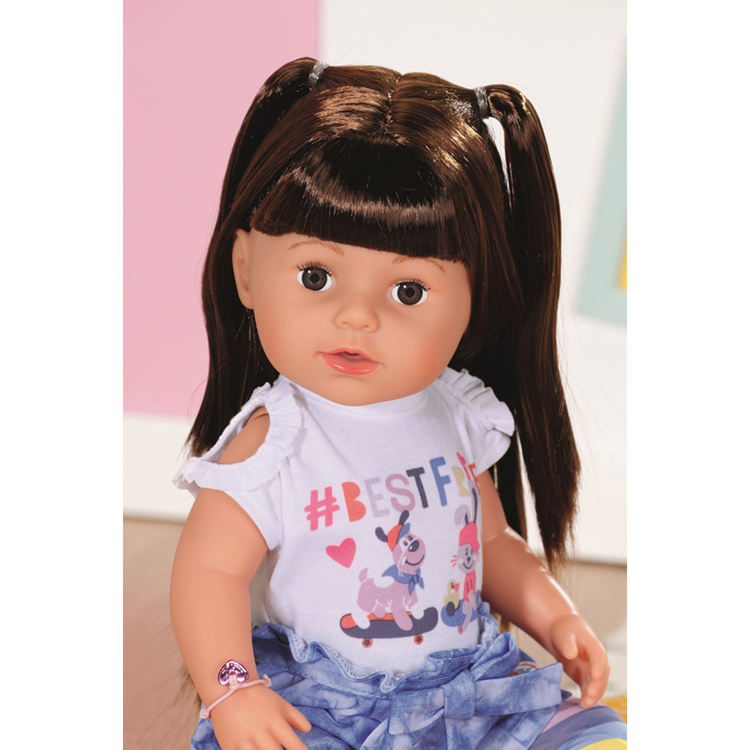 Buy Baby Born Sister brunette 43cm | Yallatoys.com