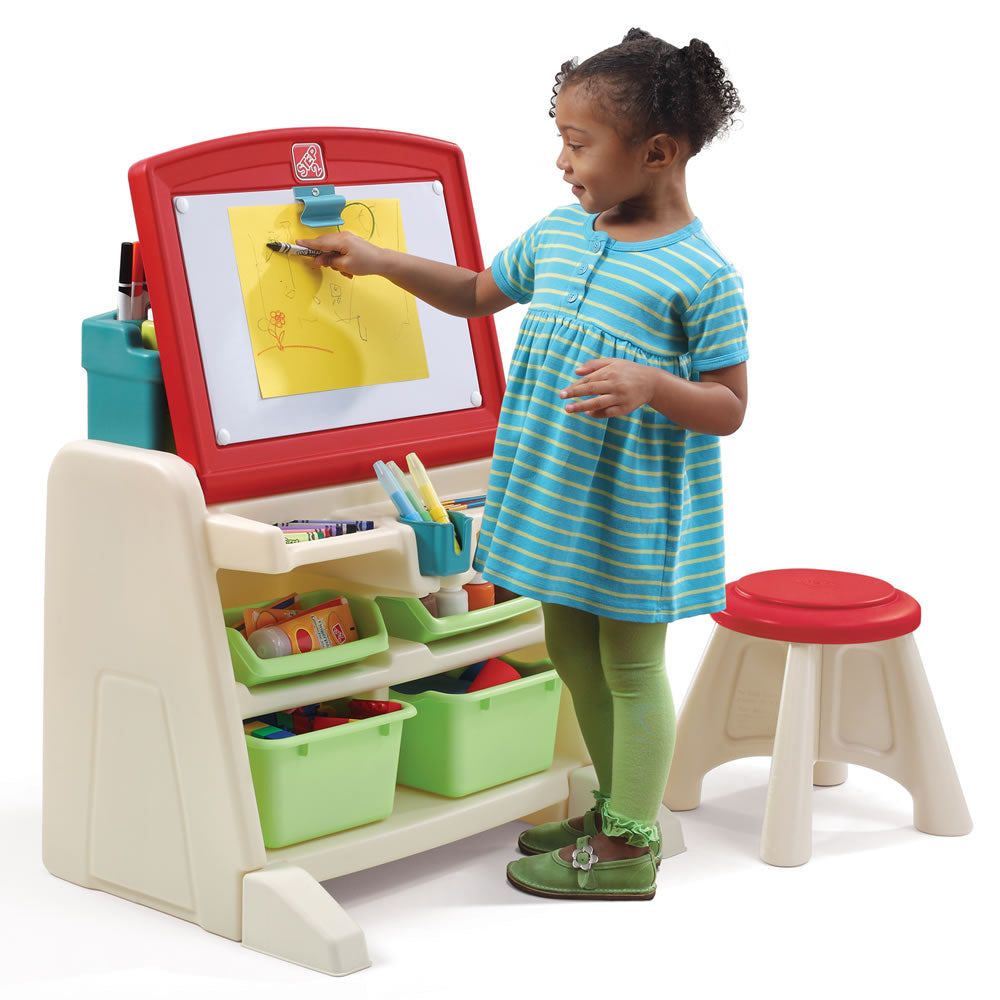 Buy Step2 Flip & Doodle Easel Desk With Stool | Yallatoys.com