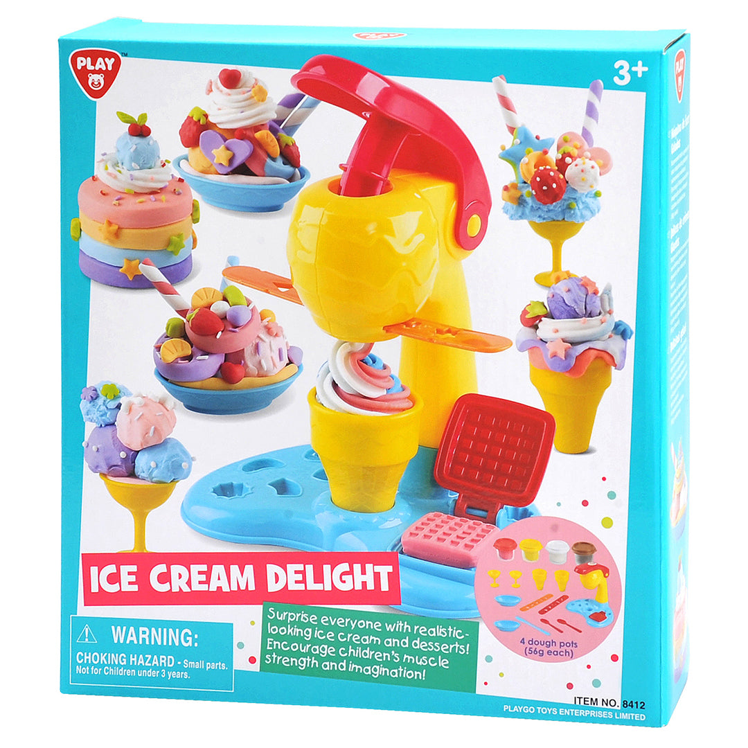 Buy Playgo Ice Cream Delight (4 X 2 Oz Dough Included) | Yallatoys.com