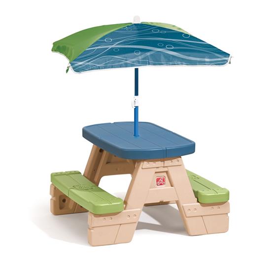 Buy Step2 Sit&Play Picnic Table With Umbrella | Yallatoys.com
