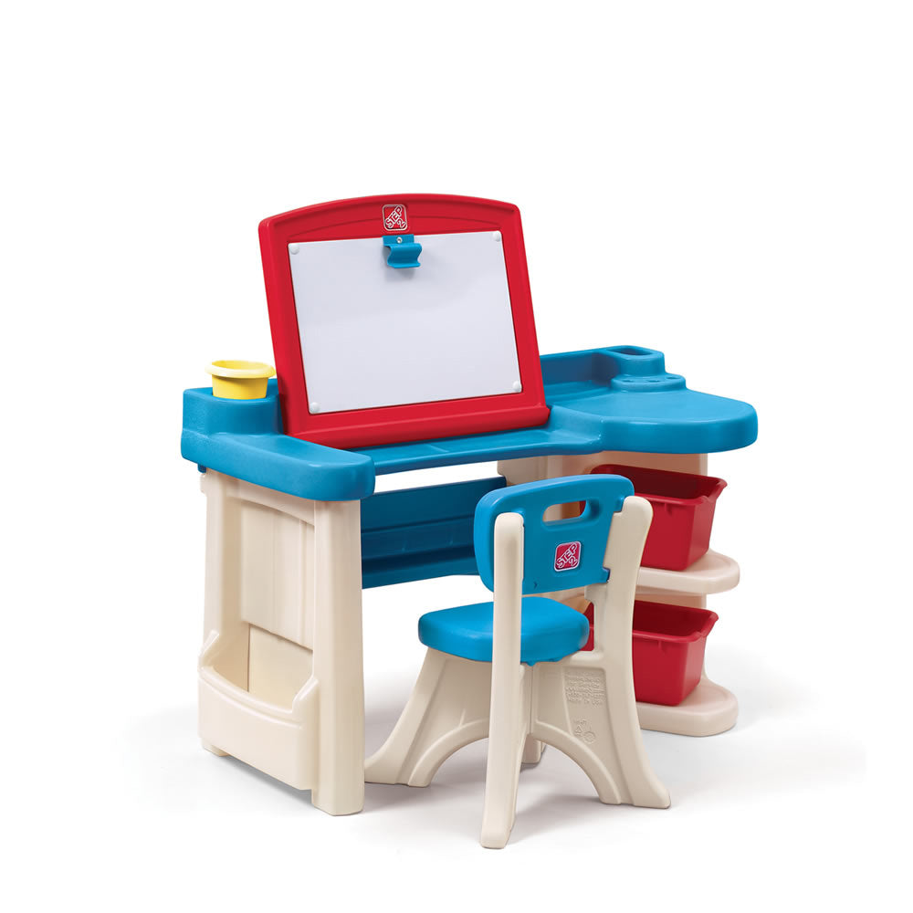 Buy Step2 Studio Art Desk with Desk Chair and bins for storing supplies | Yallatoys.com