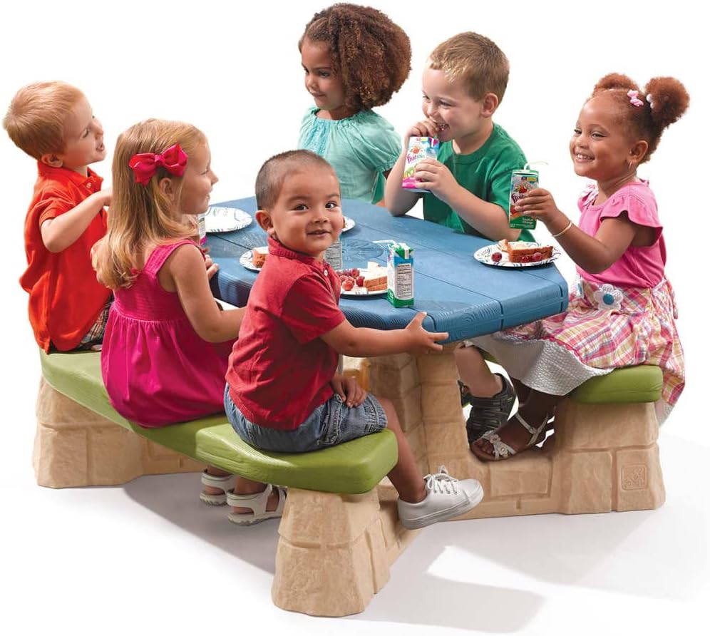 Buy Step2 787799 Naturally Playful Picnic Table With Umbrella | Yallatoys.com