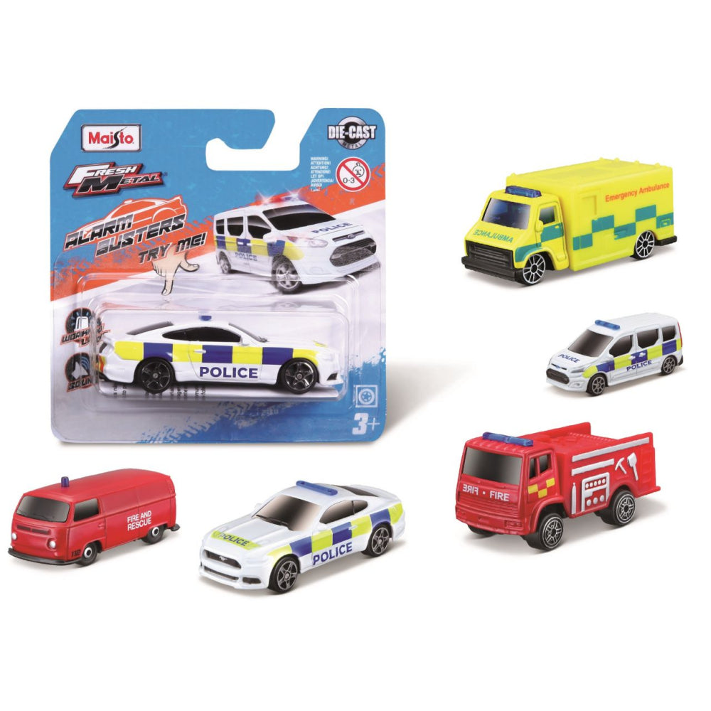 Buy Maisto 3inch Alarm Busters Car With Light & Sound (Sold Separately Subject to Availability) | Yallatoys.com
