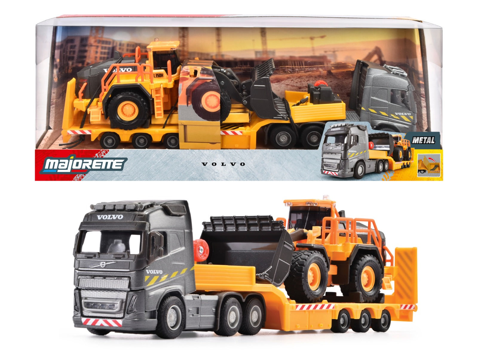 Buy Majorette Volvo FH16 Truck + Wheel Loader | Yallatoys.com