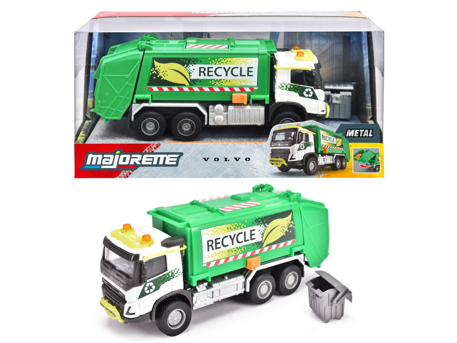 Buy Majorette Volvo Fmx Truck Garbage Collector | Yallatoys.com