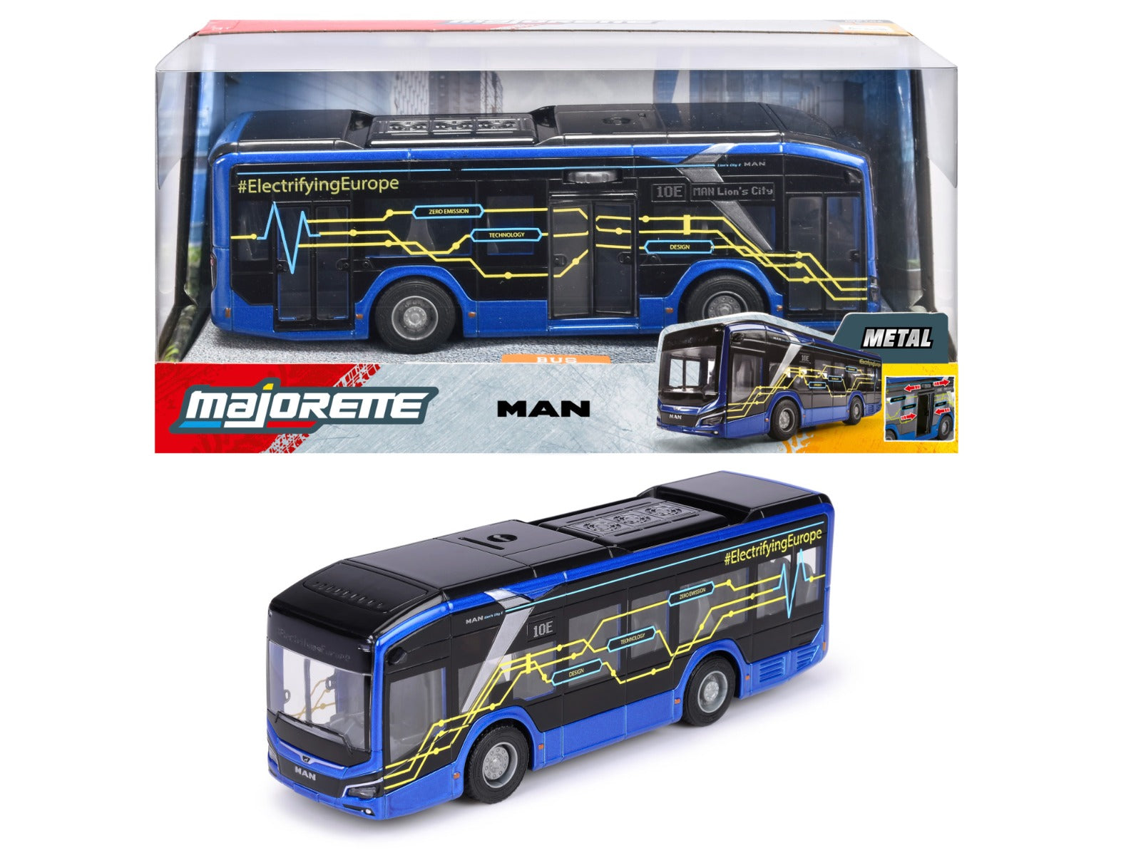 Buy Majorette Man Lion'S City 10 E Bus | Yallatoys.com