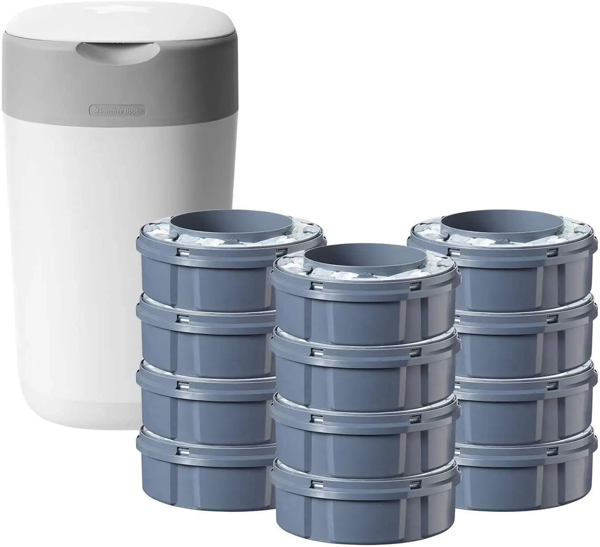 Tommee Tippee Twist And Click Advanced Nappy Disposal Sangenic with 12pieces Refill Yallamomz Yallatoys