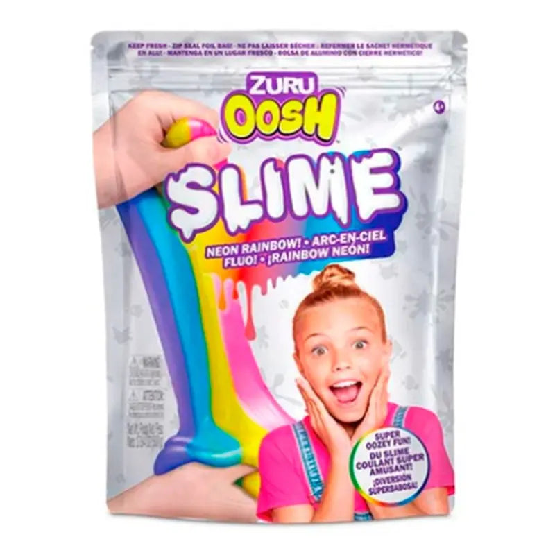 Buy Oosh Neon Rainbow Slime Glow in the Dark 500g | Yallatoys.com