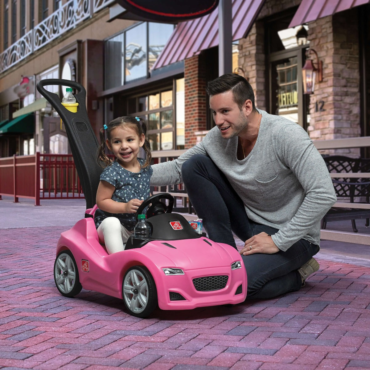 Buy Step2 Whisper Ride Push Car Buggy Pink | Yallatoys.com