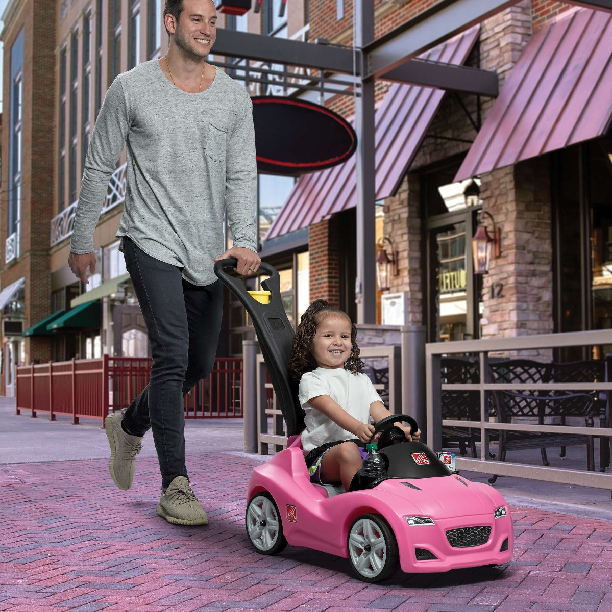 Buy Step2 Whisper Ride Push Car Buggy Pink | Yallatoys.com