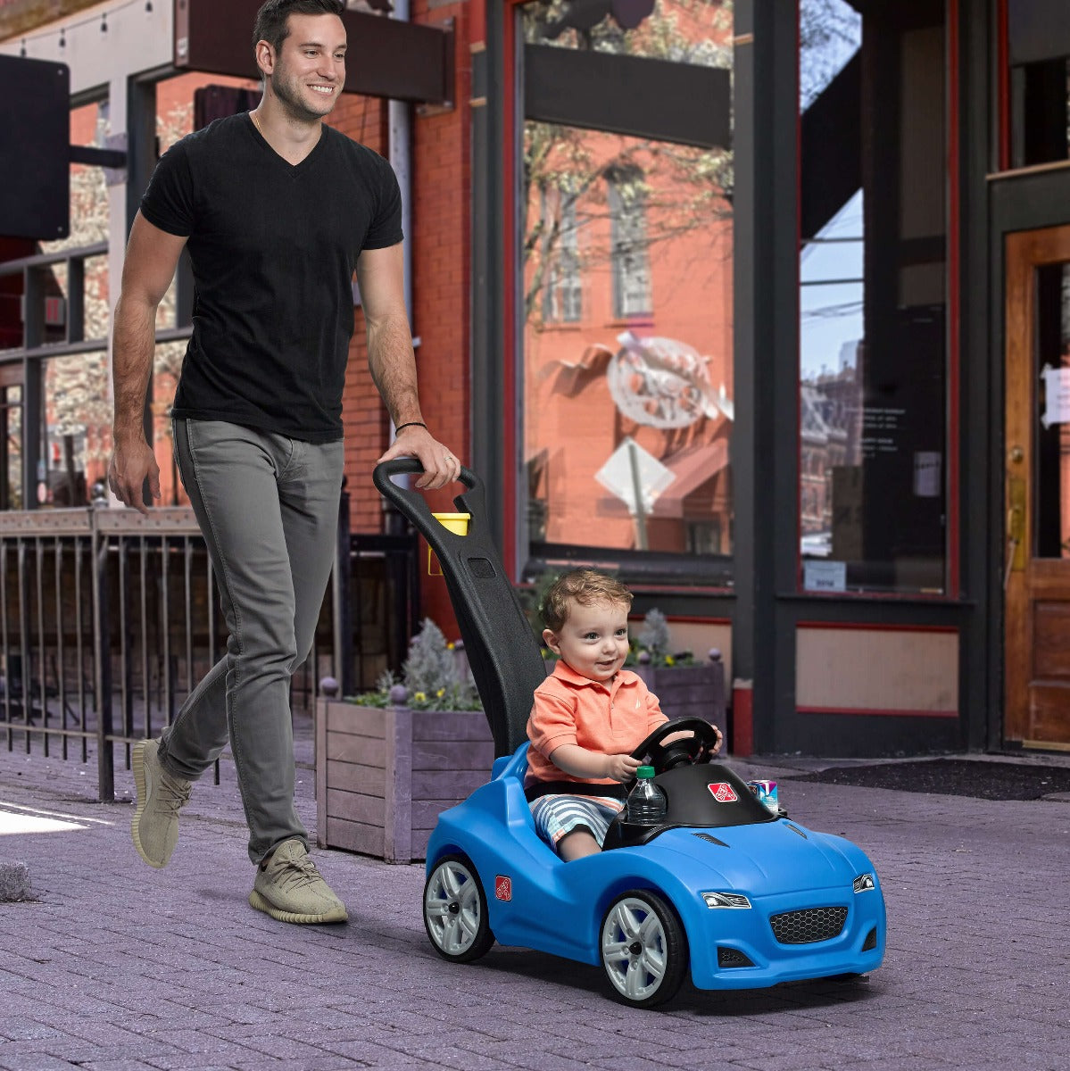 Buy Step2 866999 Push Buggy Whisper Ride Cruiser Blue Ride On | Yallatoys.com