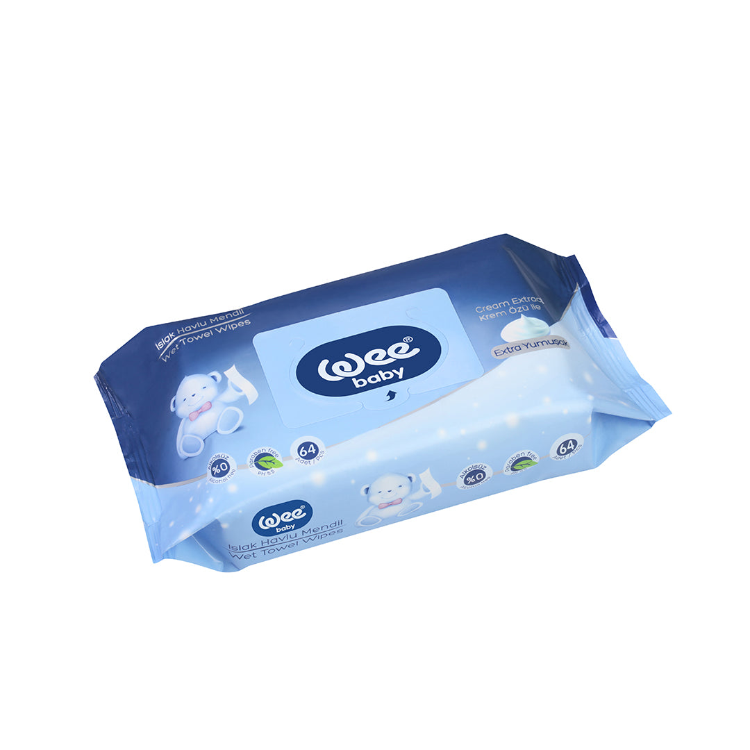 Buy Wee Baby Wet Wipes 64pieces | Yallatoys.com