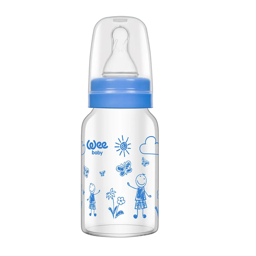 Wee Baby Heat Resistant  Glass Feeding Bottle 120ml (Sold Separately Subject to Availability) Wee Baby Yallatoys