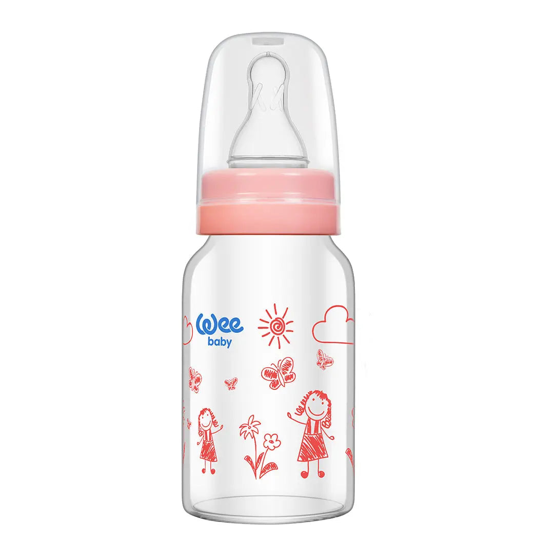 Wee Baby Heat Resistant  Glass Feeding Bottle 120ml (Sold Separately Subject to Availability) Wee Baby Yallatoys