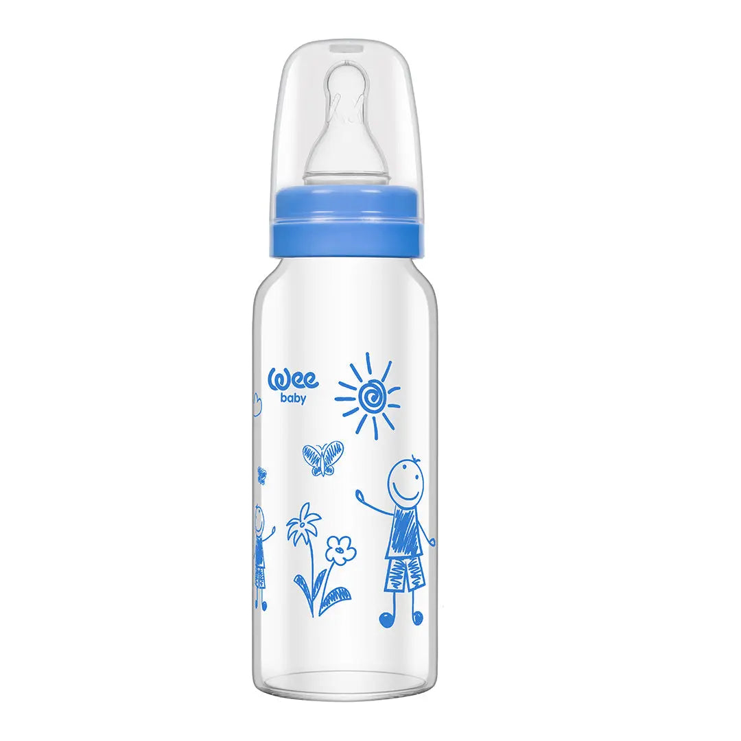 Wee Baby Heat Resistant  Glass Feeding Bottle 180ml (Sold Separately Subject to Availability) Wee Baby Yallatoys