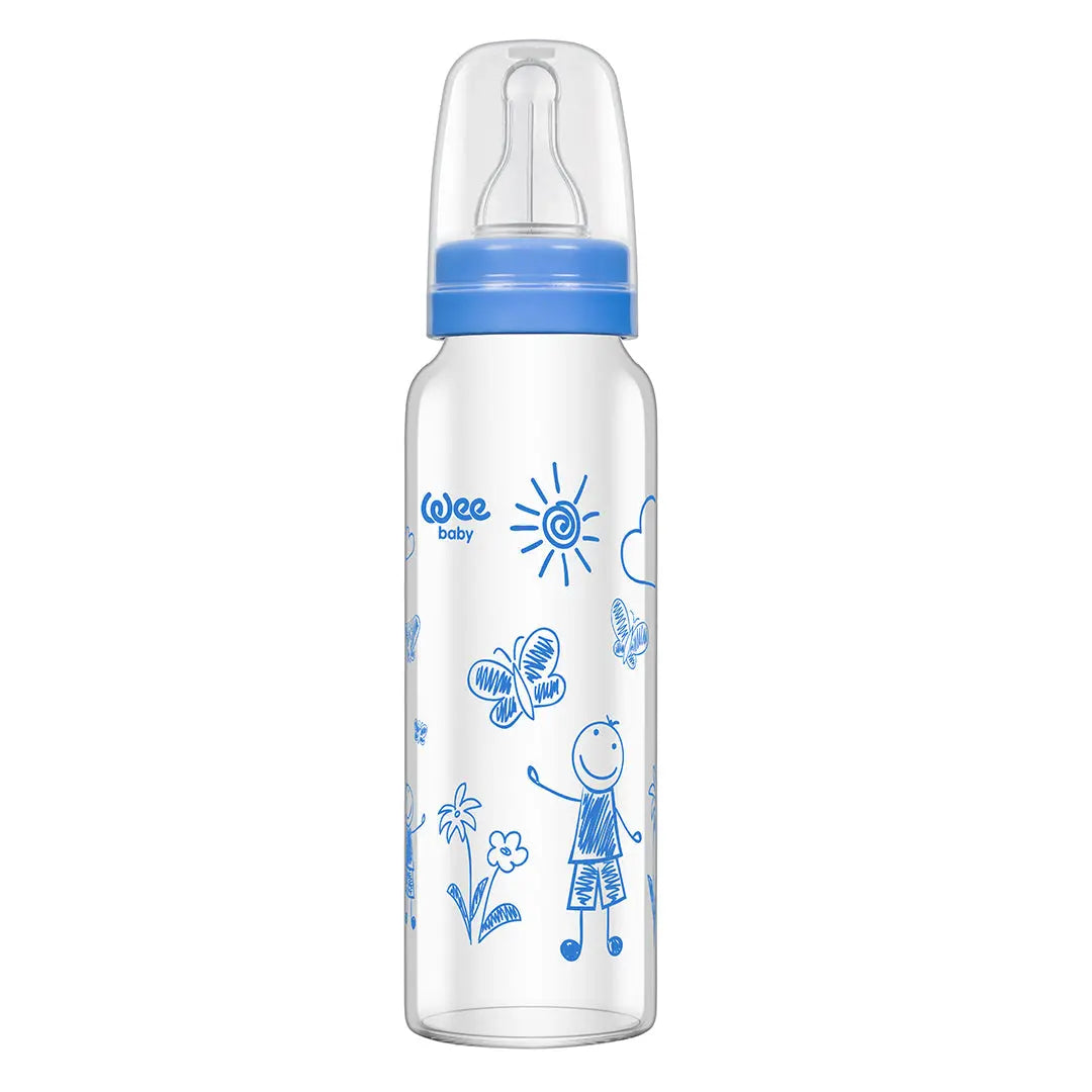 Wee Baby Heat Resistant  Glass Feeding Bottle 240ml (Sold Separately Subject to Availability) Wee Baby Yallatoys