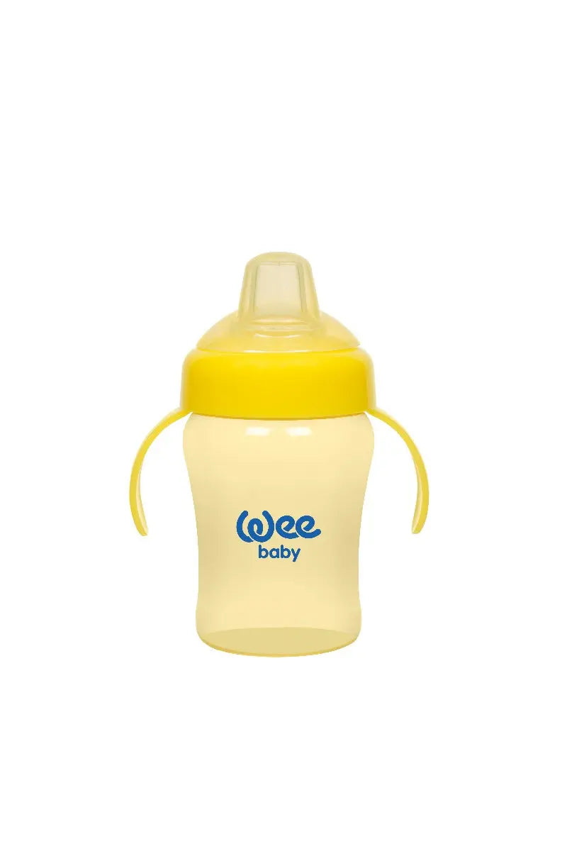 Colorful Non Spill Cup With Grip 240 Ml Yallamomz Yallatoys