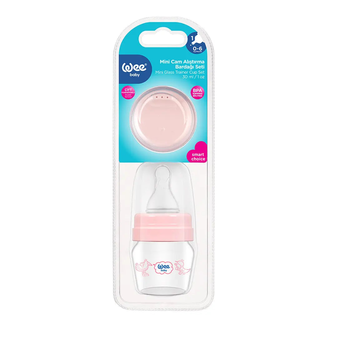 Wee Baby Mini Glass Sippy Bottle Set 30ml Wee Baby Yallatoys