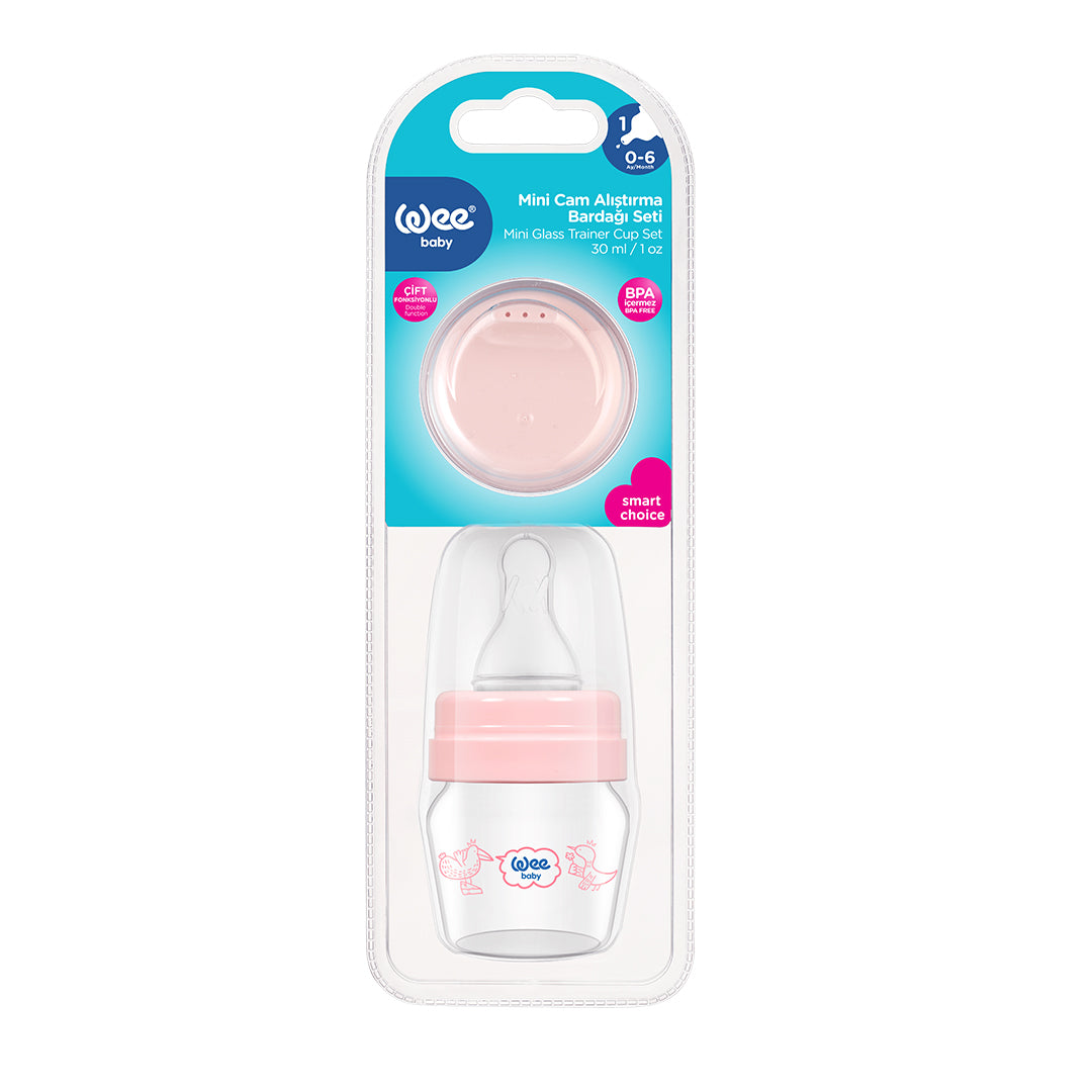 Buy Wee Baby Mini Glass Sippy Bottle Set 30ml | Yallatoys.com